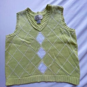 Strasburg Light Green Knit Vest